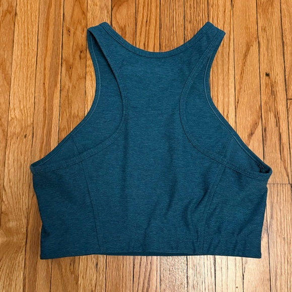 Outdoor Voices Athena Crop Sports Bra Teal Blue Size S Activewear - Picture 2 of 3
